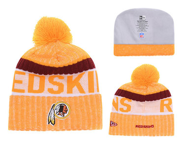 Redskins Team Logo Orange 2017 Sideline Knit Hat YD