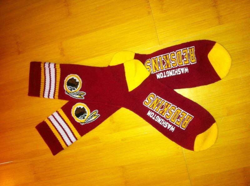 Redskins Team Logo Red NFL Socks Redskins Team Logo Red NFL Socks