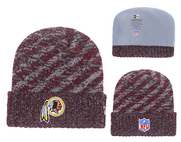 Redskins Team Logo Red Stripe Cuffed Knit Hat YD