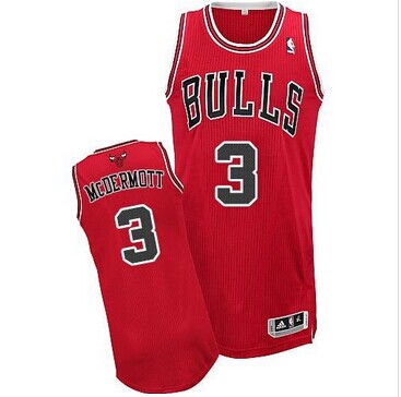 Revolution 30 Bulls #3 Doug McDermott Red Stitched NBA Jersey