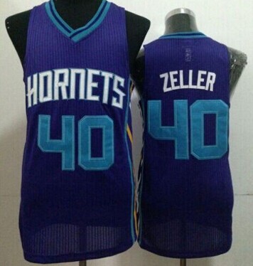 Revolution 30 Charlotte Hornets #40 Cody Zeller Purple Stitched NBA Jersey