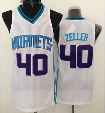 Revolution 30  Hornets #40 Cody Zeller White Stitched NBA Jersey