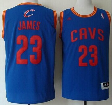 Revolution 30 Cleveland Cavaliers #23 LeBron James Light Blue Stitched NBA Jersey