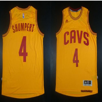Revolution 30 Cleveland Cavaliers #4 Iman Shumpert Gold Stitched NBA Jersey