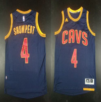 Revolution 30 Cleveland Cavaliers #4 Iman Shumpert Navy Blue CavFanatic Stitched NBA Jersey