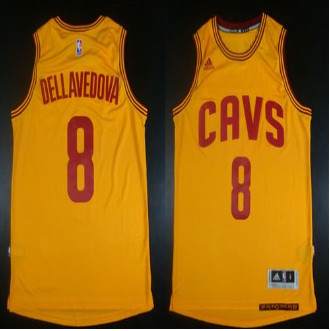 Revolution 30 Cleveland Cavaliers #8 Matthew Dellavedova Gold Stitched NBA Jersey