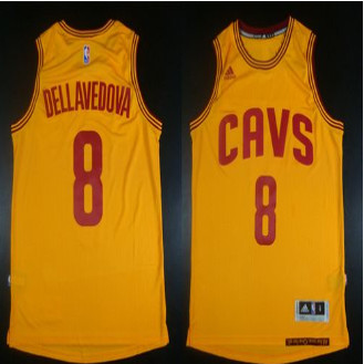 Revolution 30 Cleveland Cavaliers #8 Matthew Dellavedova Gold Stitched NBA Jersey