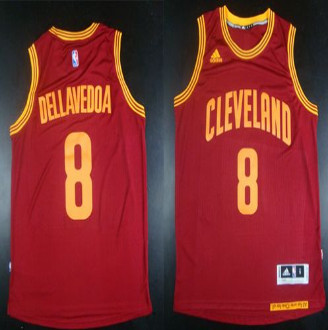 Revolution 30 Cleveland Cavaliers #8 Matthew Dellavedova Red Stitched NBA Jersey