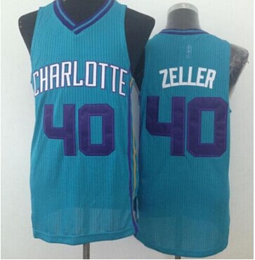 Revolution 30 Hornets #40 Cody Zeller Light Blue Stitched NBA Jersey