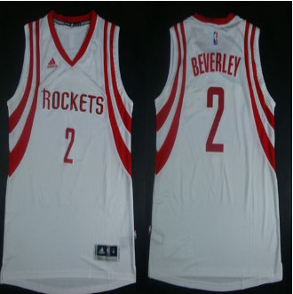 Revolution 30 Houston Rockets #2 Patrick Beverley White Road Stitched NBA Jersey