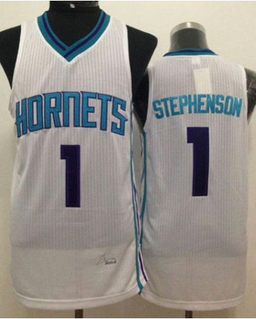 Revolution 30 New Orleans Hornets #1 Lance Stephenson White Stitched NBA Jersey