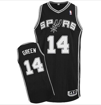 Revolution 30 Spurs #14 Danny Green Black Stitched NBA Jersey