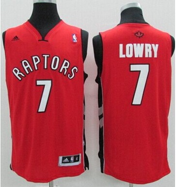 Revolution 30 Toronto Raptors #7 Kyle Lowry Red Stitched NBA Jersey