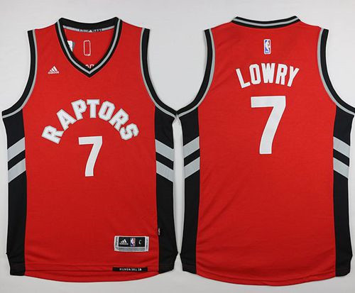 Revolution 30 Toronto Raptors #7 Kyle Lowry Red Stitched NBA Jersey