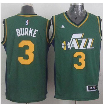Revolution 30 Utah Jazz #3 Trey Burke Green Stitched NBA Jersey