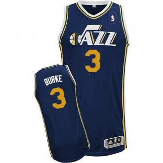 Revolution 30 Utah Jazz #3 Trey Burke Navy Blue Stitched NBA Jersey