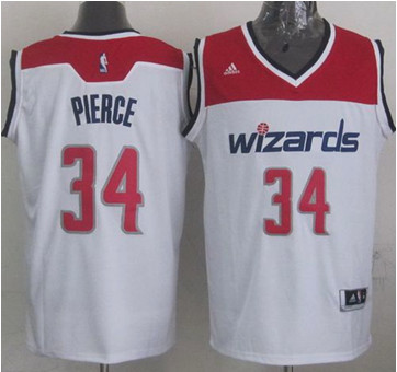 Revolution 30 Washington Wizards #34 Paul Pierce White Stitched NBA Jersey