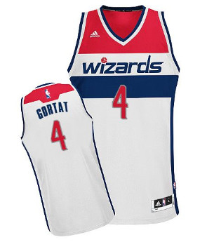 Revolution 30 Washington Wizards #4 Marcin Gortat White Stitched NBA Jersey