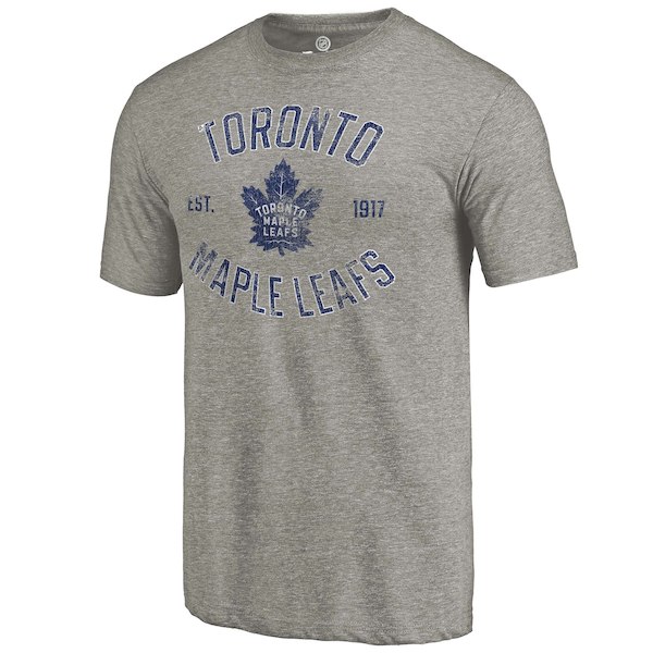 Rinkside Toronto Maple Leafs GrayHeritage Tri Blend T-Shirt Rinkside Toronto Maple Leafs GrayHeritage Tri Blend T-Shirt