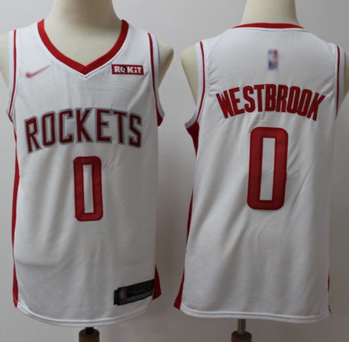 Rockets #0 Russell Westbrook White Basketball Swingman Association Edition 2019 2020 Jersey Rockets #0 Russell Westbrook White Basketball Swingman Association Edition 2019 2020 Jersey
