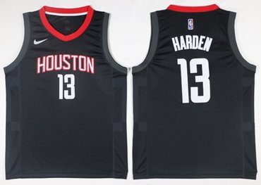 Rockets #13 James Harden Black NBA Swingman Nike Jersey