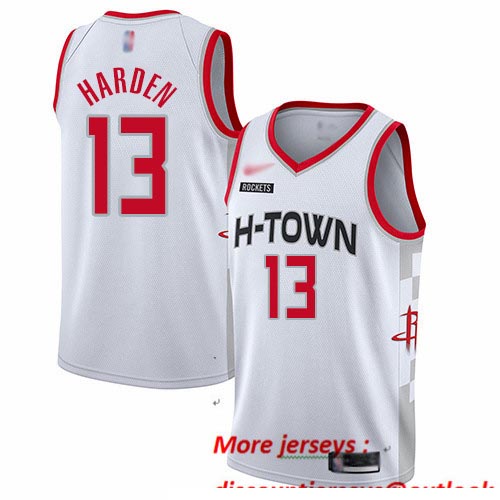 Rockets #13 James Harden White Basketball Swingman City Edition 2019 20 Jersey Rockets #13 James Harden White Basketball Swingman City Edition 2019 20 Jersey