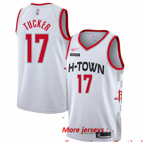 Rockets #17 PJ Tucker White Basketball Swingman City Edition 2019 20 Jersey Rockets #17 PJ Tucker White Basketball Swingman City Edition 2019 20 Jersey