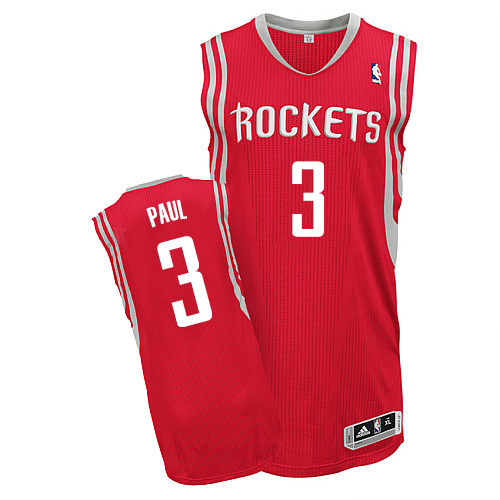 Rockets #3 Chris Paul Red Road Stitched NBA Jersey