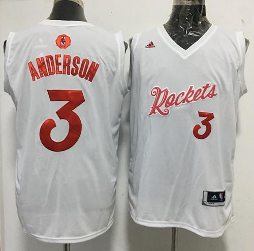 Rockets #3 Ryan Anderson White 2016-2017 Christmas Day Stitched NBA Jersey