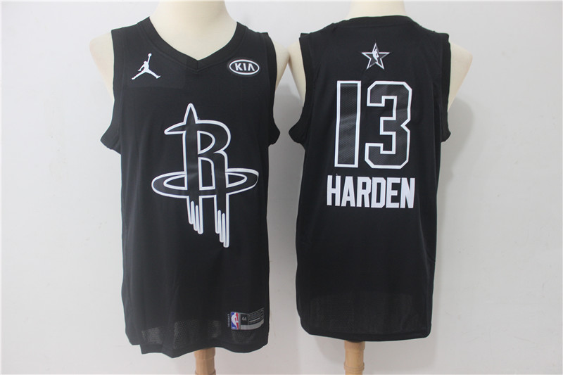 Rockets 13 James Harden Balck 2018 All-Star Game Swingman Jersey