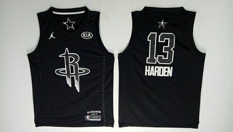 Rockets 13 James Harden Black 2018 All-Star Game Jordan Brand Authentic Jersey