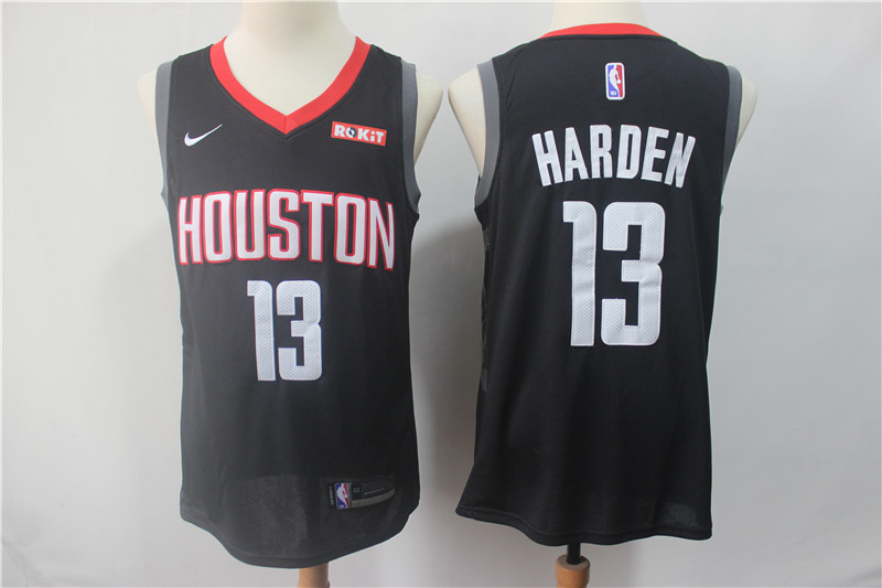 Rockets 13 James Harden Black Nike Swingman Jersey