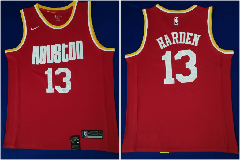 Rockets 13 James Harden Red Nike Swingman Jersey