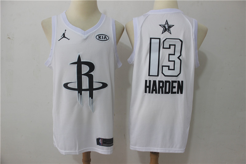 Rockets 13 James Harden White 2018 All-Star Game Swingman Jersey
