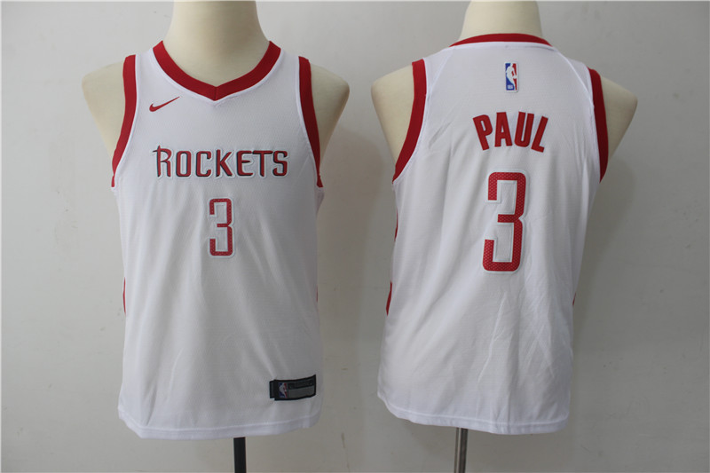 Rockets 3 Chris Paul White Youth Nike Swingman Jersey Rockets 3 Chris Paul White Youth Nike Swingman Jersey