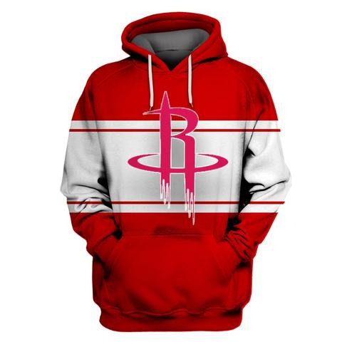 Rockets Red All Stitched Hooded Sweatshirt Rockets Red All Stitched Hooded Sweatshirt