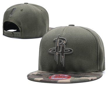 Rockets Team Logo Olive Adjustable Hat SG