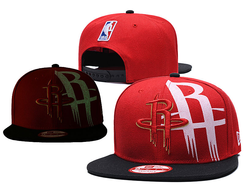 Rockets Team Logo Red Black Adjustable Hat GS
