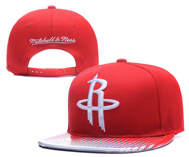 Rockets Team Logo Red Mitchell & Ness Adjustable Hat YD