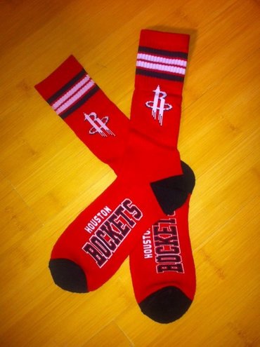 Rockets Team Logo Red NBA Socks Rockets Team Logo Red NBA Socks