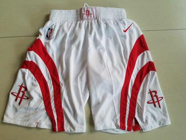 Rockets White Nike Swingman Shorts