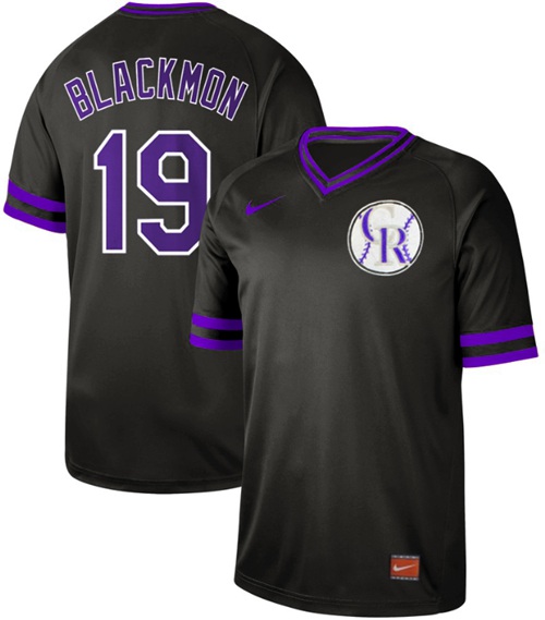 Rockies #19 Charlie Blackmon Black Authentic Cooperstown Collection Stitched Baseball Jersey Rockies #19 Charlie Blackmon Black Authentic Cooperstown Collection Stitched Baseball Jersey