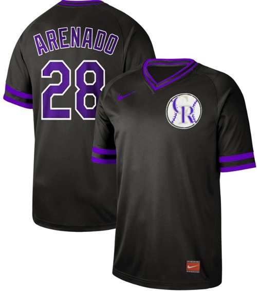 Rockies #28 Nolan Arenado Black Authentic Cooperstown Collection Stitched Baseball Jersey Rockies #28 Nolan Arenado Black Authentic Cooperstown Collection Stitched Baseball Jersey