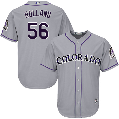 Rockies #56 Greg Holland Grey Cool Base Stitched Youth MLB Jersey Rockies #56 Greg Holland Grey Cool Base Stitched Youth MLB Jersey