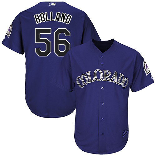 Rockies #56 Greg Holland Purple Cool Base Stitched Youth MLB Jersey Rockies #56 Greg Holland Purple Cool Base Stitched Youth MLB Jersey