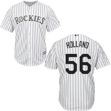 Rockies #56 Greg Holland White Cool Base Stitched Youth MLB Jersey Rockies #56 Greg Holland White Cool Base Stitched Youth MLB Jersey