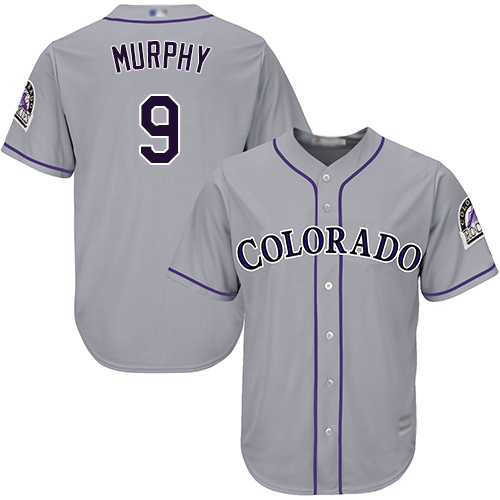 Rockies #9 Daniel Murphy Grey Cool Base Stitched Youth Baseball Jersey Rockies #9 Daniel Murphy Grey Cool Base Stitched Youth Baseball Jersey