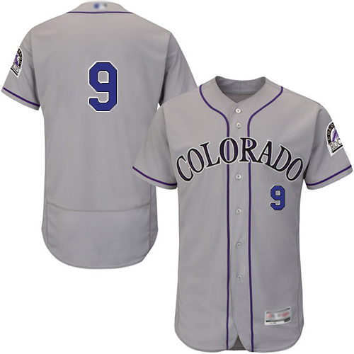 Rockies #9 Daniel Murphy Grey Flexbase Authentic Collection Stitched Baseball Jersey Rockies #9 Daniel Murphy Grey Flexbase Authentic Collection Stitched Baseball Jersey