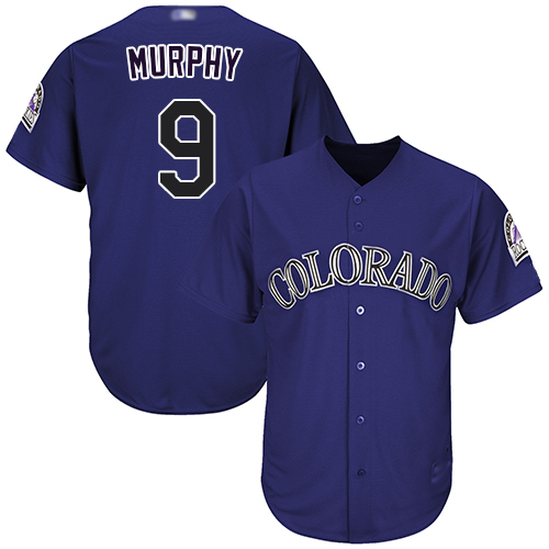 Rockies #9 Daniel Murphy Purple Cool Base Stitched Youth Baseball Jersey Rockies #9 Daniel Murphy Purple Cool Base Stitched Youth Baseball Jersey