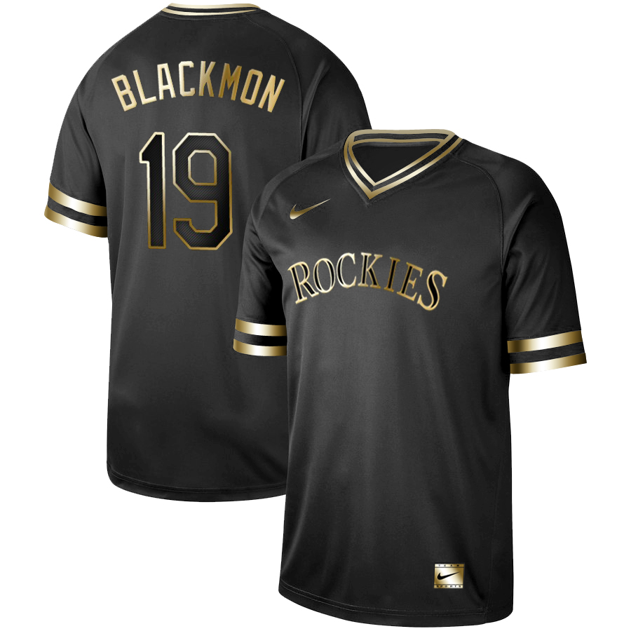 Rockies 19 Charlie Blackmon Black Gold Nike Cooperstown Collection Legend V Neck Jersey Rockies 19 Charlie Blackmon Black Gold Nike Cooperstown Collection Legend V Neck Jersey
